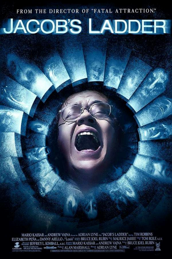 Gamrok's tweet image. Hey! Jacob&apos;s Ladder is celebrating its 35th anniversary today! 🎂

The movie was released in theaters on November 2, 1990.

I recently rewatched it 🖤

#JacobsLadder #AdrianLyne #TimRobbins #Movies #Cinema