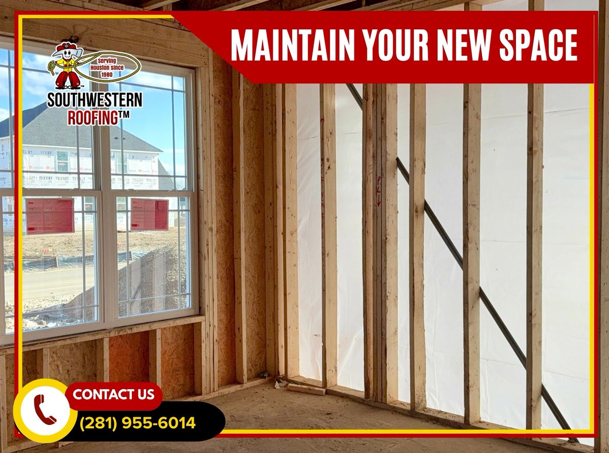 swroofing_tm's tweet image. 🏡New room in your home?✨

🛠️Inspect structures, care for the roof &amp;amp; paint, and maintain electrical &amp;amp; HVAC systems 🌿Read our blog for tips to keep it in top condition: bit.ly/47zFqhA #HomeMaintenance #RoomAddition #PropertyCare #SouthwesternRoofing #ProtectYourHome