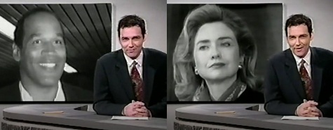 Well, more O.J. Simpson news.

On Friday, the Juice officially endorsed Bill Clinton for President. Adding, quote, "I'd like to help him any way I can."

To which the President replied, "Well, there is ONE thing..."

(cut to a picture of Bill Clinton's wife, Hillary)