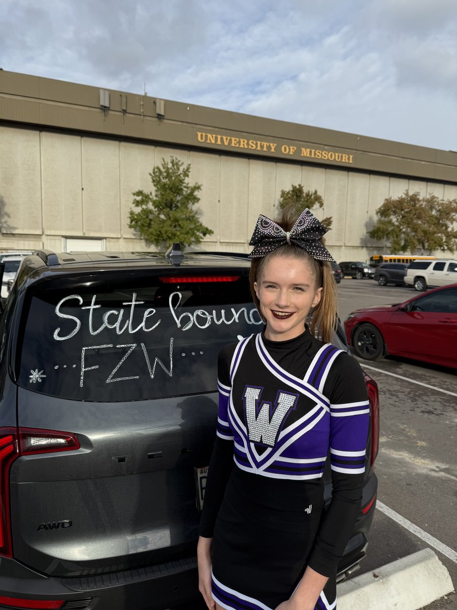 MrsABowman's tweet photo. 🌟 These girls just took 2nd at STATE — in our school’s very first year competing! 🌟
I could not be more proud of @averymbowman, the @fzwactivities cheer team, and their incredible coaches!💜📣🖤
I love a good underdog story, and watching this one unfold has been nothing short of amazing. They just made @ZumwaltWest school history in a huge way, and I couldn’t be more excited for them. What an unforgettable way to end the season! 👏👏👏