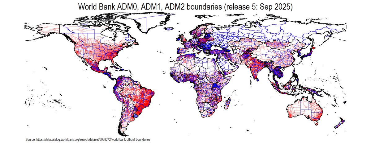 AsjadNaqvi's tweet image. 🚨 #Stata #geoboundary has been bumped to v1.22 to include #WorldBank&apos;s latest official boundary data:

datacatalog.worldbank.org/search/dataset…

The @WorldBank recently updated their boundaries dataset to release 5, which now provides information upto Admin 2 level. This is a major update given…