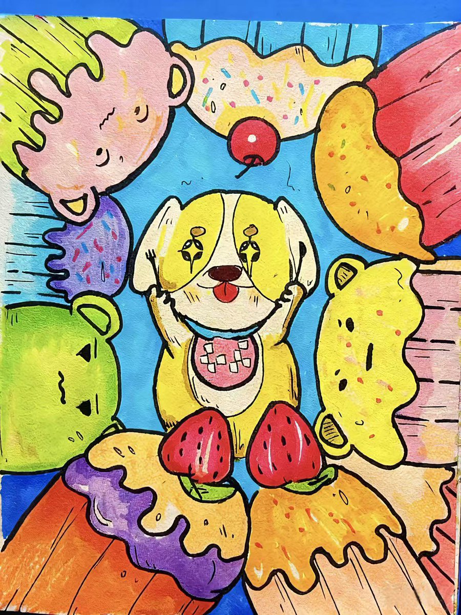 binary4676's tweet image. Dobby found himself in a dessert paradise today 🍰🍓

Cupcakes cherries and happy colors everywhere

Nothing beats creating something by hand and watching it come to life

#SentientAGI  @smoothasfkk
@Meta888_hk @0xsachi
@shad_haq_ @Miles082510
@hieu067303131