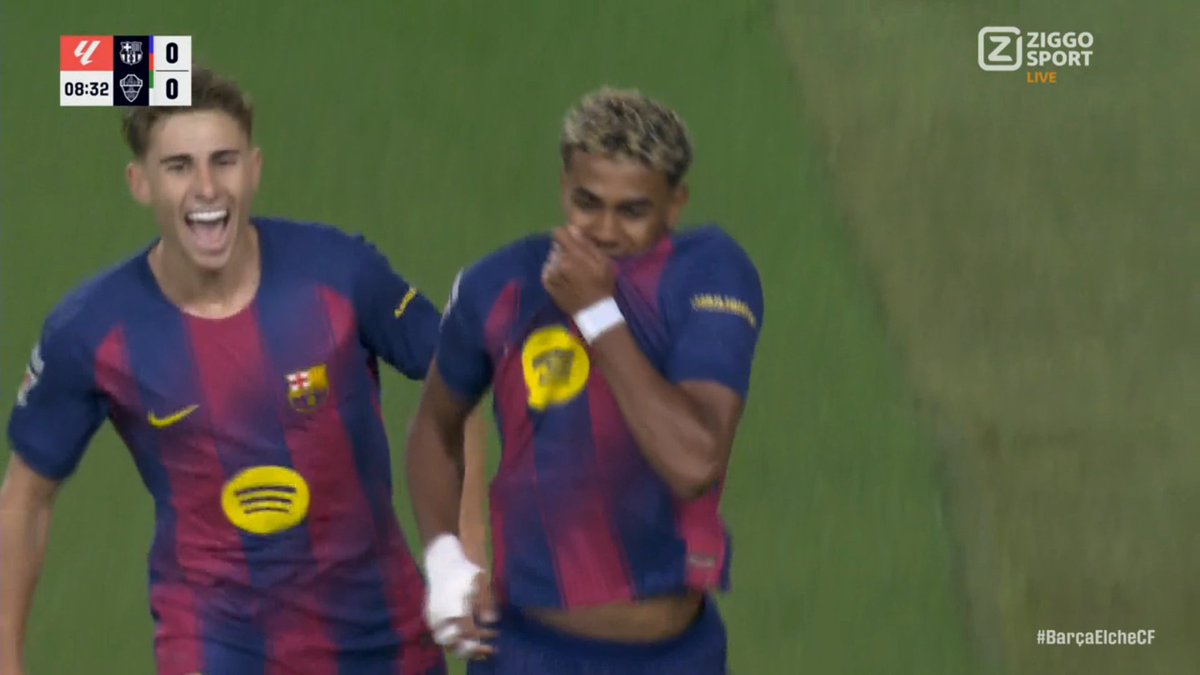 1-0 BARCELONA !!!!!!!!!!!!!!!!!!!!!!!!!!!!

OH MY LORD !!!!!!!!!!!!!!!!!!!!!!!!!!!!!!!!
WHAT A GOAL FROM LAMINE YAMAL !!!!!!!!!!!!!!!!!
HE IS KISSING THE BARCELONA BADGE !!!!!!!!!!!!!!!
BARCELONA IS HIS GIRLFRIEND !!!!!!!!!!!!!!!!!!!!!!!!!