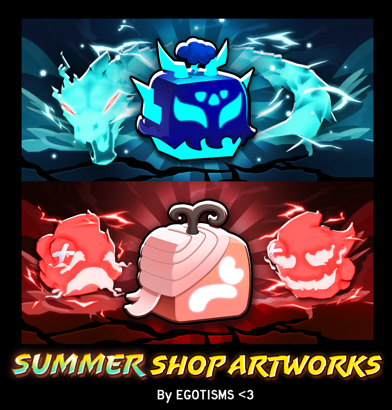 Summer Update &amp; Tiger Rework shop artworks for <a href="/BloxFruits/">Blox Fruits</a>! 

Tiger/Werewolf's my favorite one so far❤️#Roblox #RobloxDev