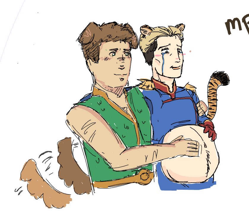 yaoilander's tweet photo. Day 7: omegaverse with @rzapkalas 🥹🥹 #homelanderweek2025 https://t.co/4MSre9Gbr8