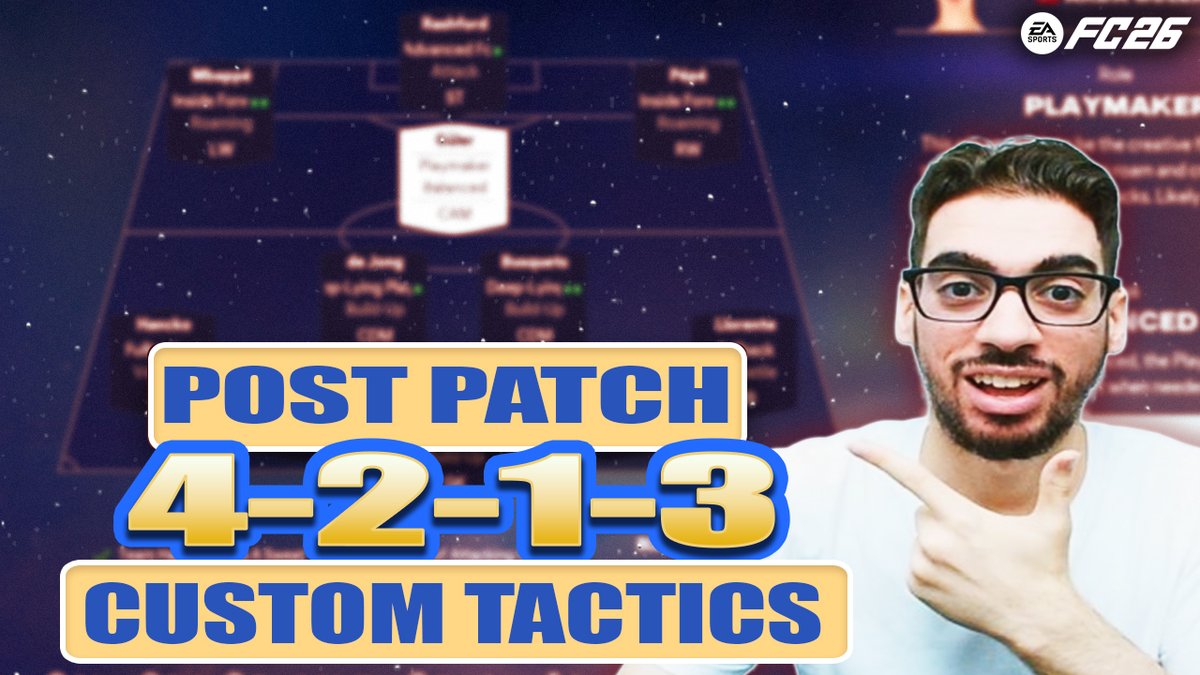 *POST PATCH* BEST META 4213 FORMATION AND CUSTOM TACTICS | FC 26 ULTIMAT... youtu.be/Yb17nG0zyo8?si… via <a href="/YouTube/">YouTube</a>