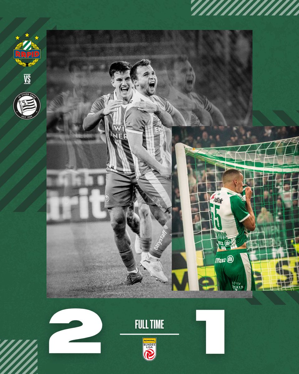 Schlusspfiff: Schluss, Aus, HEIMSIEG! 💚
____________________
⏱ FT‘ | #SCRSTU | 2:1
#SCR2025