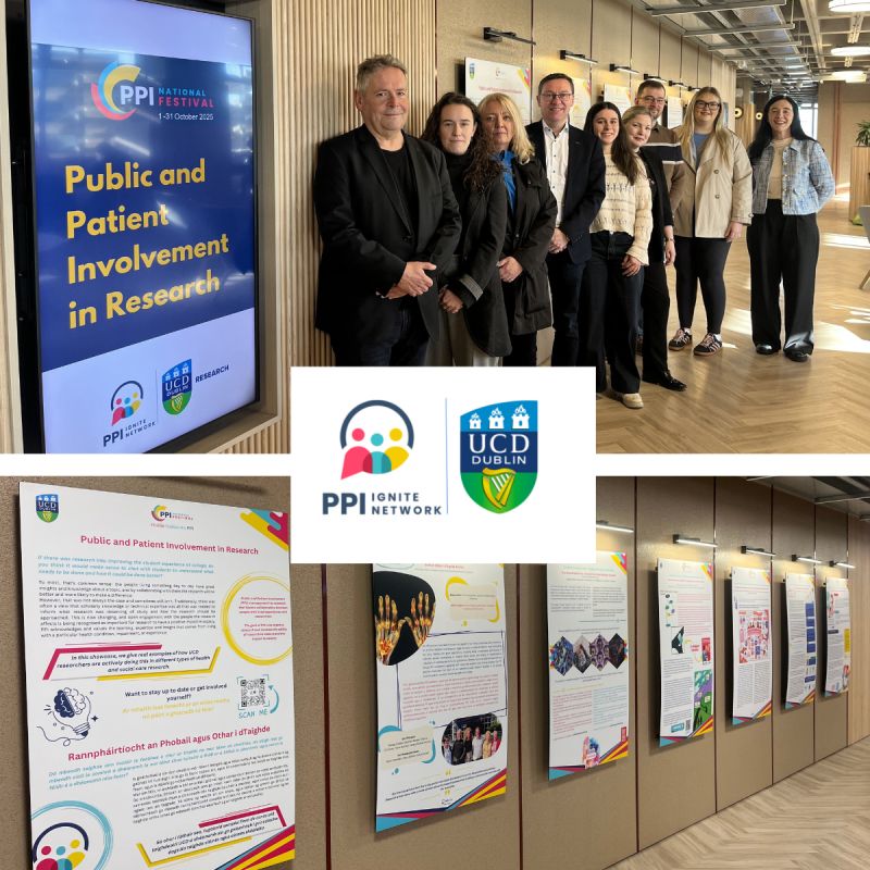 Thanks to <a href="/UCD_PPI_Ignite/">UCD PPI Ignite</a> for highlighting PPI involvement in our research in display in UCD library.