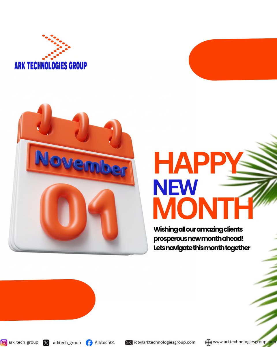 ark_techgroup's tweet image. HAPPY NEW MONTH FROM ARK TECHNOLOGIES GROUP