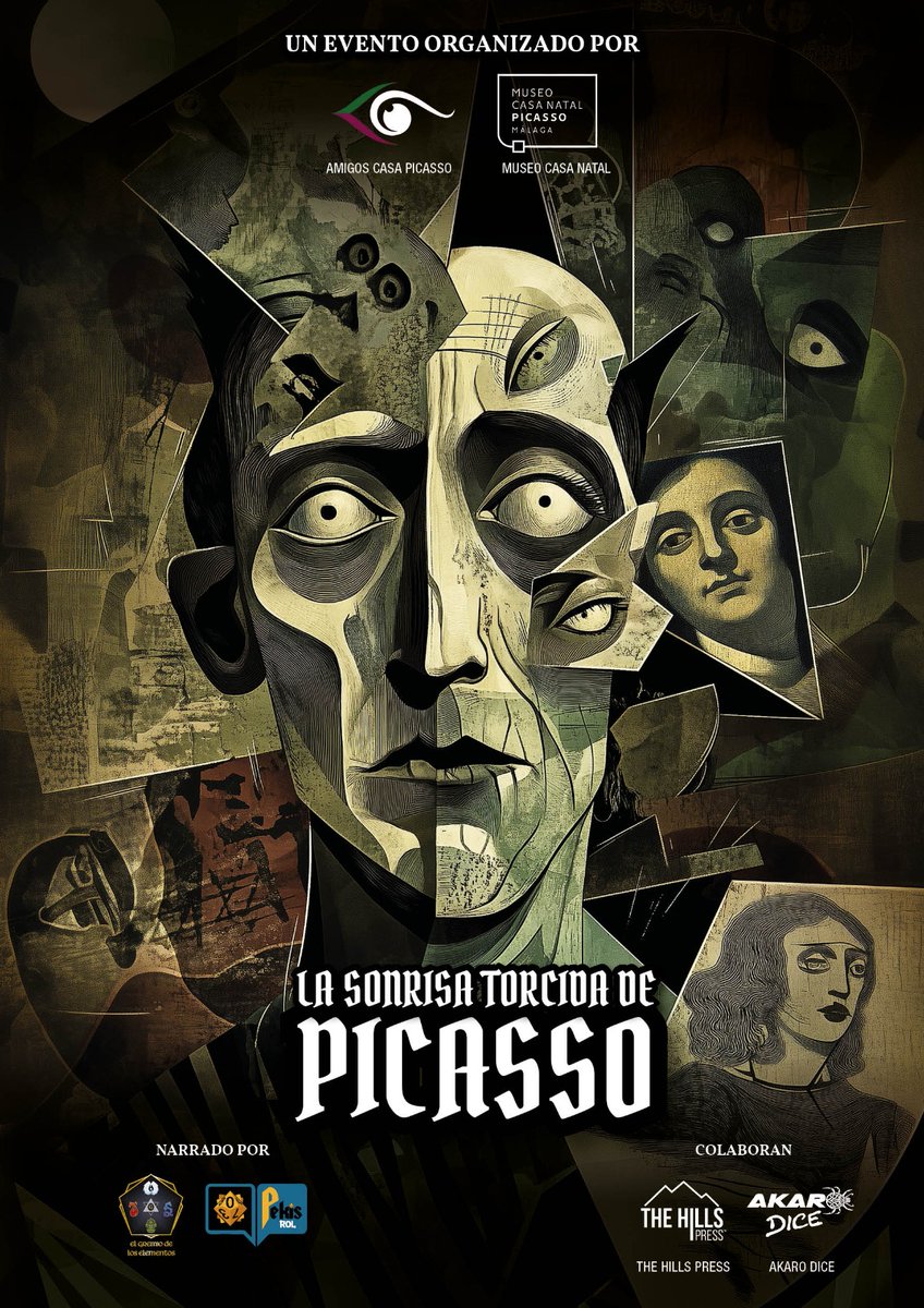 El próximo sábado 8 de Noviembre hemos programado una actividad muy especial: un juego de Rol 🎲

"La sonrisa torcida de la Mona Lisa", historia basada en la acusación a #Picasso del robo de la famosa obra de Da Vinci

Toda la información y subscripción:
amigospicasso.org/juego-de-rol-l…