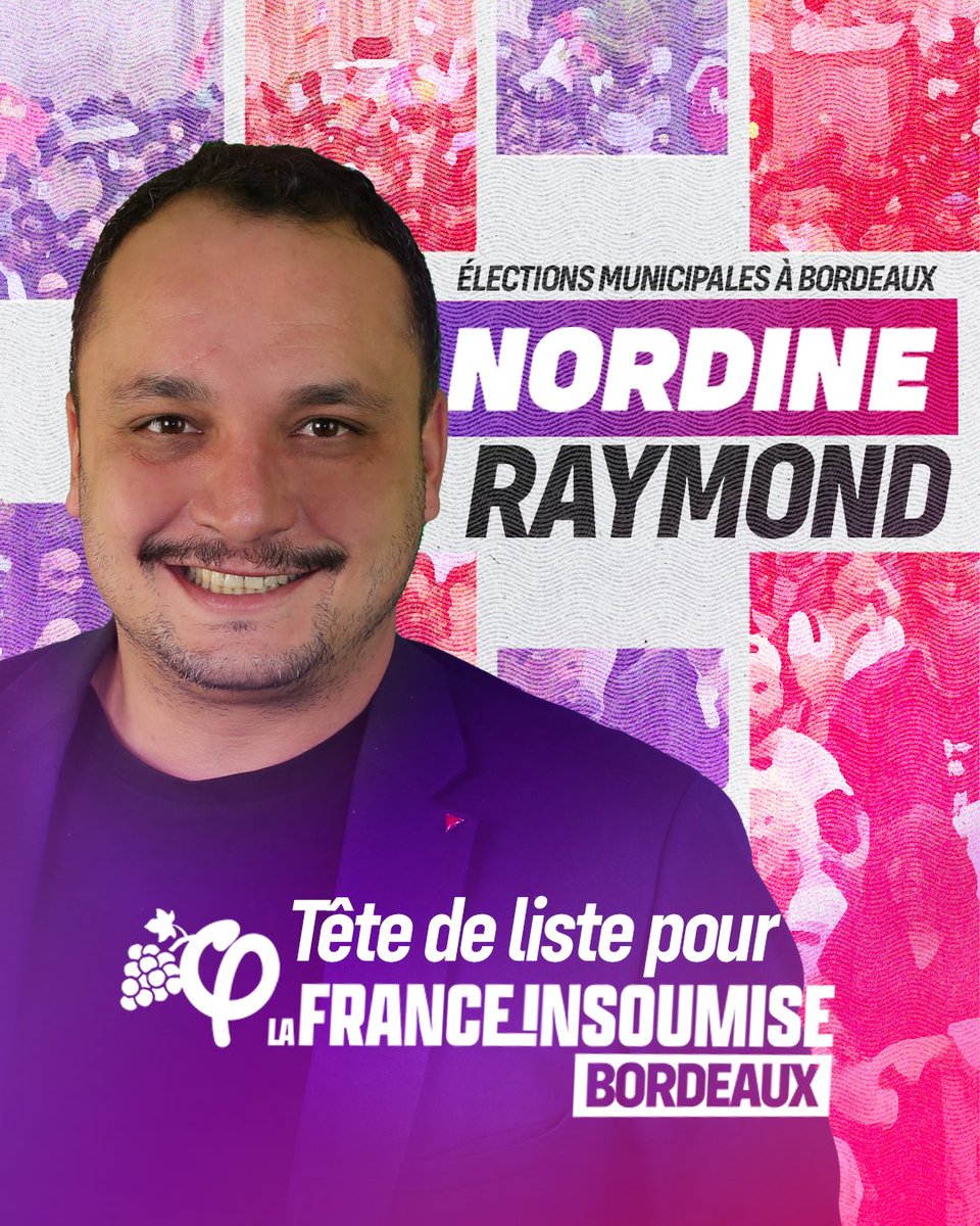 Nordine_r's tweet image. 🟣 Je suis candidat pour la mairie de #Bordeaux !

Nous voulons d’un Bordeaux abordable, où les gens peuvent se loger, se nourrir, avoir des loisirs.

Un Bordeaux qui fait la paix avec son passé colonial et lutte contre le fléau du racisme qui pollue nos sociétés.