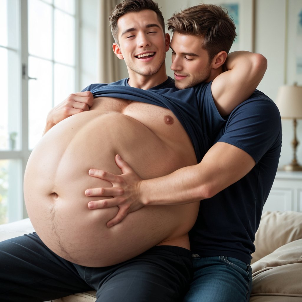 ChonkyVoreAI's tweet photo. "The more pressure you apply, the harder he squirms..." #vore #malevore #malepred #vorebelly https://t.co/coz2GTZGUB