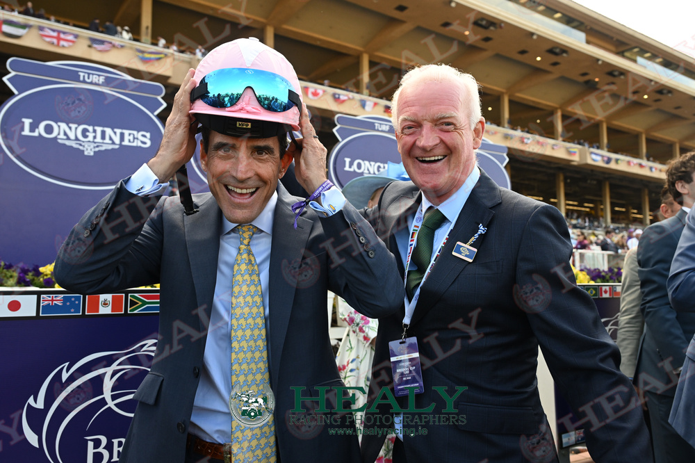 Del Mar <a href="/BreedersCup/">Breeders' Cup</a> 1-November-2025
Ethical Diamond gives happy trainer <a href="/WillieMullinsNH/">Willie Mullins</a> a 1st Breeders Cup.
(c)healyracing.ie