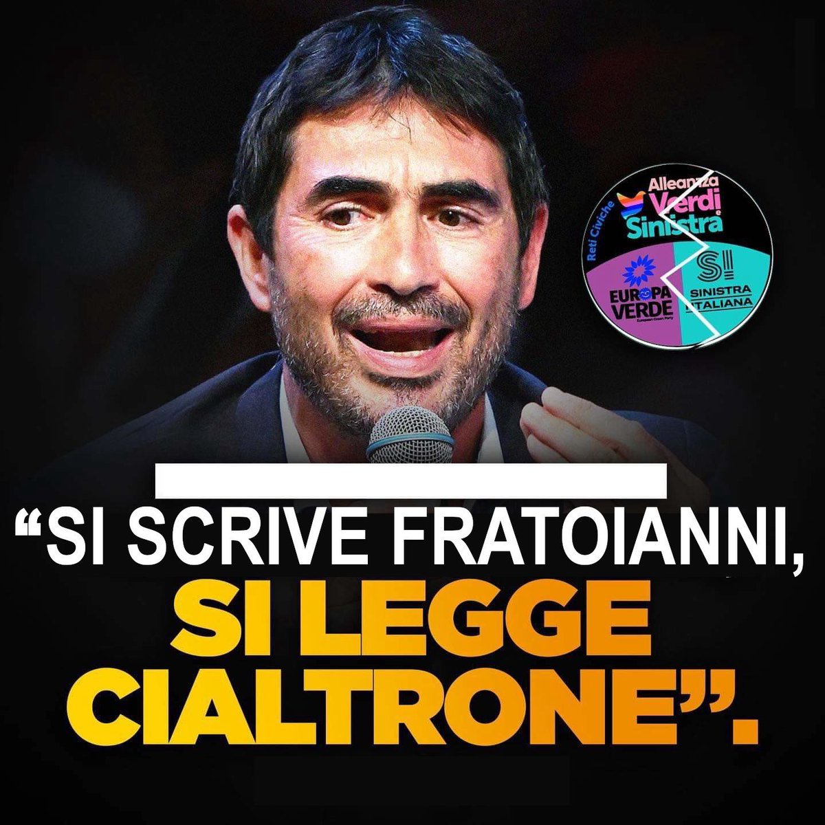 emanuzec's tweet photo. @NFratoianni ECCO CHI È QUESTO CIALTRONE CHE PARLA https://t.co/s5rSqJbgTz
