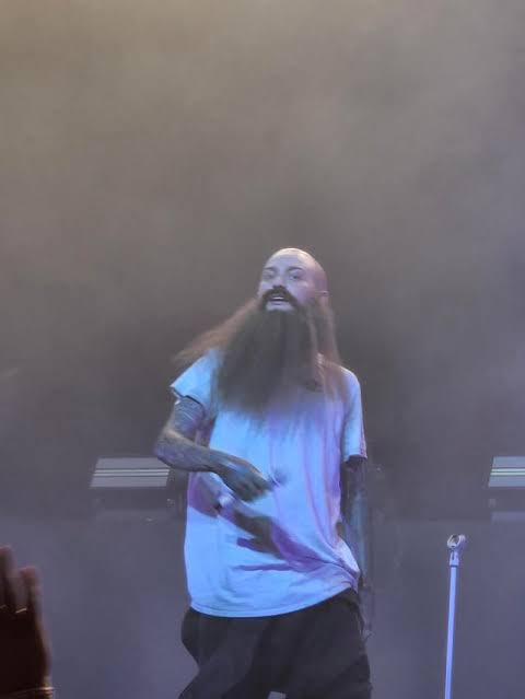 Will Ramos from <a href="/LornaShore/">Lorna Shore</a> dressed as <a href="/TheWapplehouse/">Kristi Yamaguccimane</a> for Halloween.