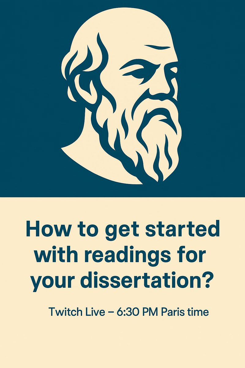 VJdeL1's tweet image. ⏳ Missed the start? It’s not too late to join!
🎙 How to get started with readings for your dissertation
We’re still live — come and ask your questions.
🔴 twitch.tv/vassilijdel
#TwitchLive #StudentLife #DissertationHelp