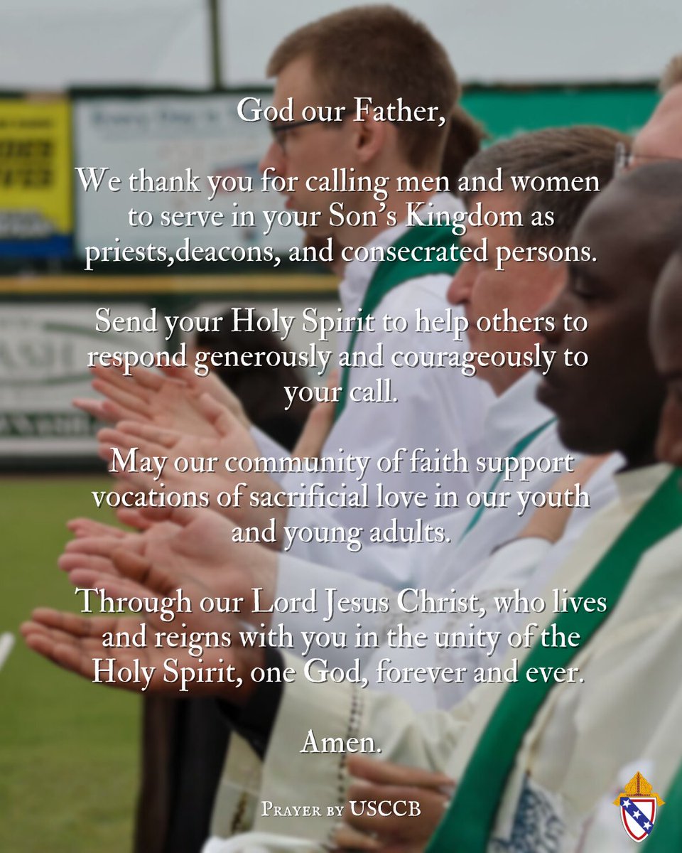 RichmondDiocese's tweet image. Today begins #VocationAwarenessWeek!

Throughout the week, we’ll hear some vocational journeys and discernment advice from those serving in their religious vocations. We pray for all the men and women serving in religious and consecrated life, as well as those who are discerning.