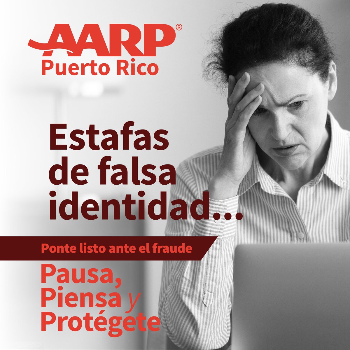 No dejes que los estafadores te roben tu dinero. 
• Pausa: No tomes decisiones bajo presión. 
• Piensa: Si parece demasiado bueno para ser cierto, no lo es. 
• Protégete: Sé suspicaz; si es por teléfono engancha. 
Visita spr.ly/60137JGQV