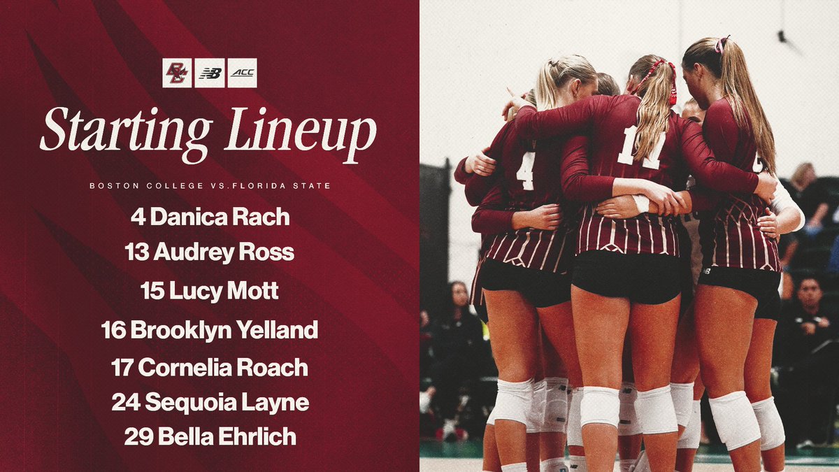 BC_Volleyball's tweet image. Today's starting 7⃣

📊 bit.ly/4hy4UR7