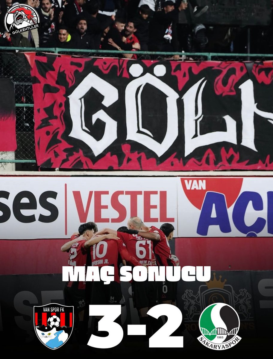 MAÇ SONUCU | 

VANSPORUMUZ  3 - 2 Sakaryaspor