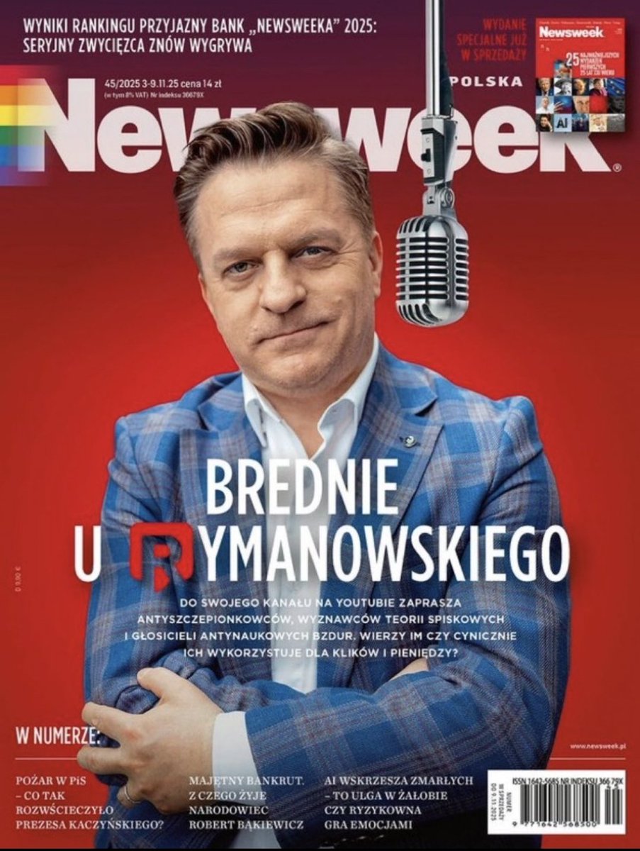 Przecież to ich "canel culture" to już przechodzi wszelkie pojęcie. Wiadomo, po prawej stronie nie brak propagandystów, ale chociaż nie wykluczają tych, którzy chociaż starają się być neutralni.
A tu <a href="/BogRymanowski/">Bogdan Rymanowski</a> szur, <a href="/PatrykSlowik/">Patryk Słowik</a>  i <a href="/SzJadczak/">Szymon Jadczak</a> "suwarty" <a href="/wina_Mazurka/">Robert Mazurek</a>