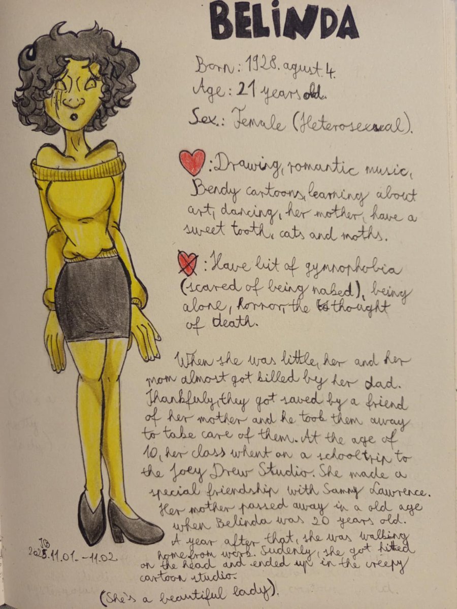 Bogit0717's tweet image. Since the teaser of &quot;Bendy: The Cage&quot; is here,it motivated me to fully create my Bendy OC,Belinda!

Hope you like her!

#batim #bendyoc