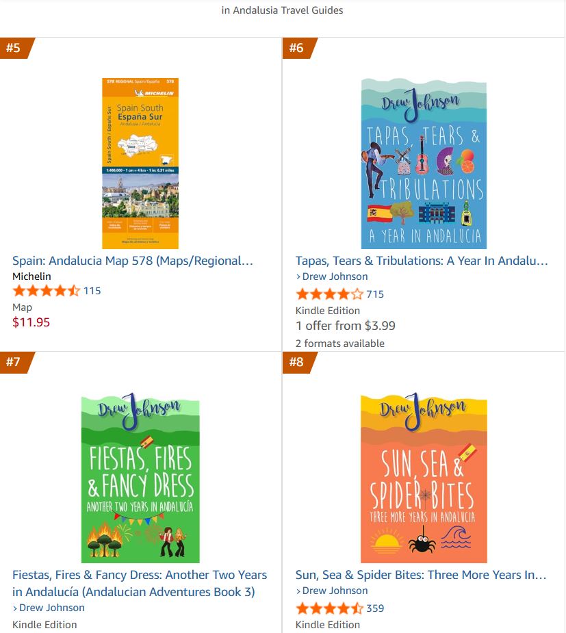 All 3 books in my Andalucian Adventures series are sitting side-by-side in the Top 10 Andalusia Travel Guides right now.

Get your copies here:
mybook.to//AndalucianAdv…
