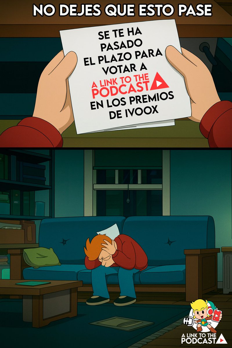 ¡¡¡¡NOOOOOOOOOO!!!!😱
Por suerte aún estás a tiempo poner remedio. Tienes hasta las 23:59 h.
Vota👇
go.ivoox.com/wv/premios25?c…