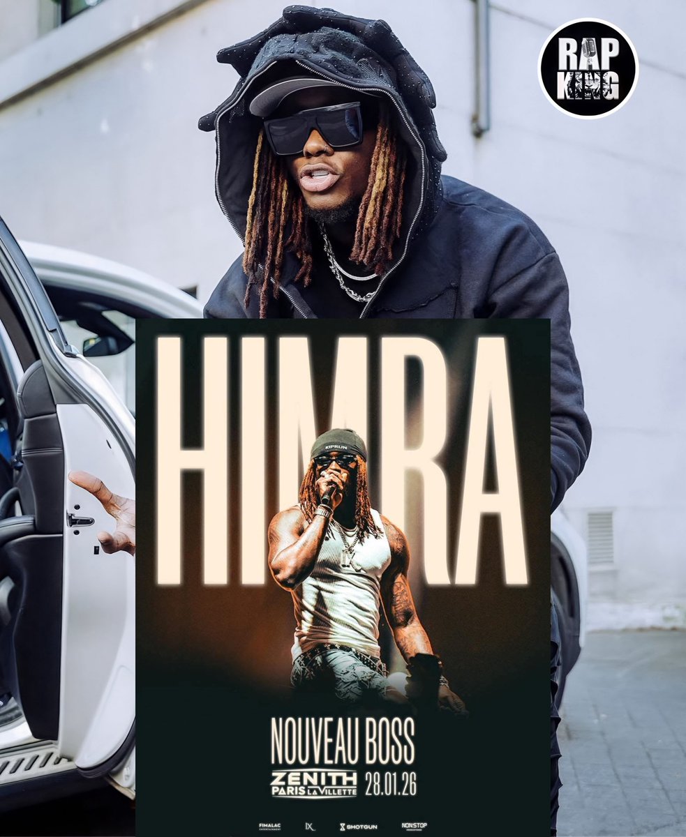 🚨BOOM| Le pays est représenté, n’oubliez pas de prendre vos tickets 🎫 pour le concert de Himra au zénith de Paris en France 🇫🇷 😍🔥

Lien : tinyurl.com/himra-zenithpa…