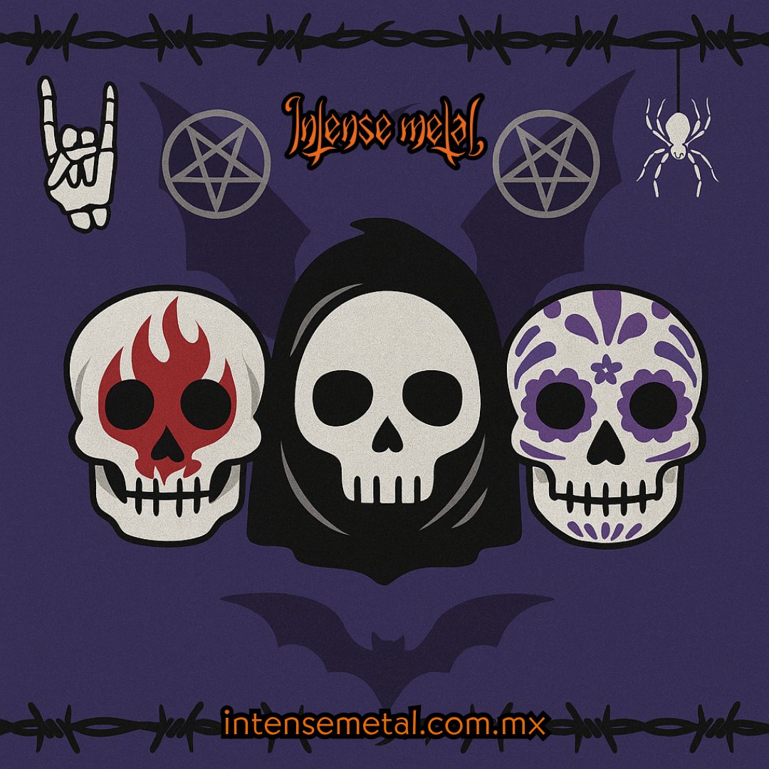 intensemetal666's tweet image. 💀🔥 Día de Muertos 🔥💀

En el altar de Intense Metal no hay silencio, hay riffs, solos y gritos que resuenan más allá del Mictlán.

#IntenseMetal #DíaDeMuertos #Calaverita #Metal #HeavyMetal #DeathMetal #BlackMetal #ThrashMetal #DoomMetal #Mictlán #MetalIsForever #MetalHead