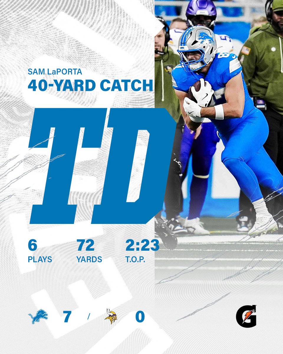 3 rec for 66 yards for @Samlaporta on the opening drive 😤