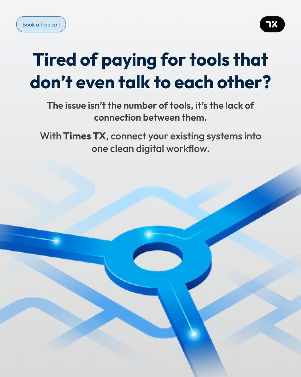 timestxgmbh's tweet image. Too many tools.
Not enough connection.
We connect your systems so your tech finally works for you.

#WebDevelopment #websitedesign #DigitalTransformation