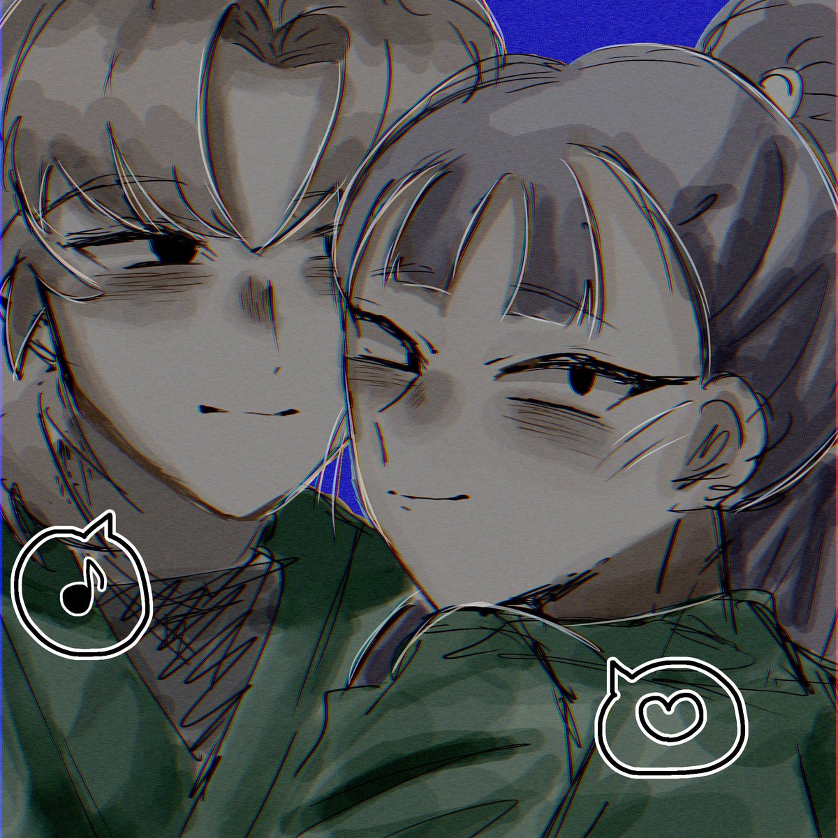 久しぶりにあげる絵がカプなの本当にすまんが伊仙でつ