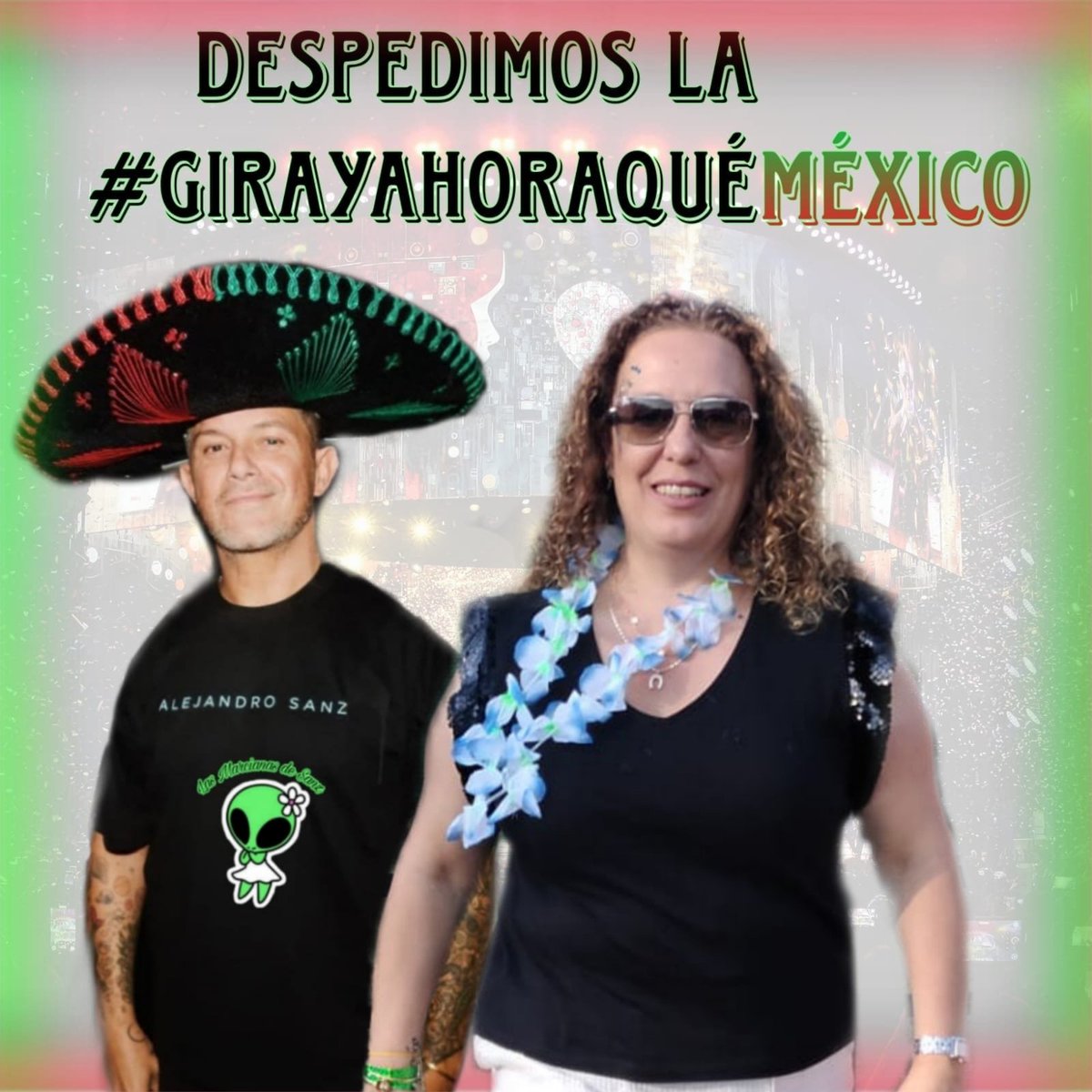 MarcianasDeSanz's tweet photo. ¡Hasta luego, México!🤗
#LasMarcianasDeSanz queremos despedir la gira de #AlejandroSanz junto a nuestros compañer@s 🇲🇽🙌🏻
Agradecer a todos por ser apoyo y energía en cada concierto y haber sido la voz de todos en esta experiencia inolvidable!🥹 
#LoNuestroEsDeOtroPlaneta 👽 https://t.co/fwCRyLd9kg