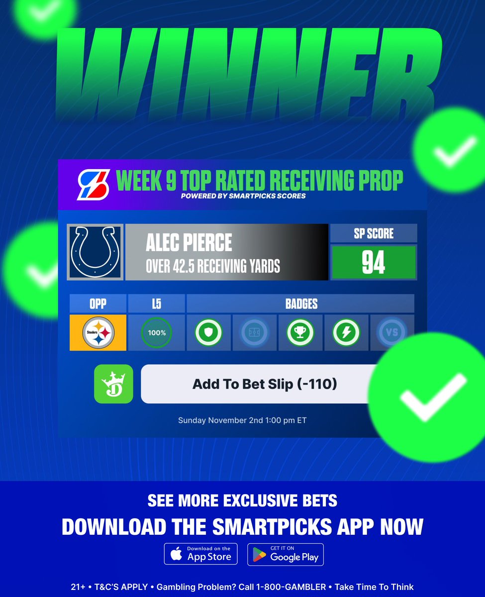 CASHHHHH IT <a href="/SmartPicksPro/">SmartPicks⚡️</a> 🏦

Doesn't get any easier than that ✅

Smash ❤️ if you tailed this... these top rated props have been ON FIRE!! 🔥

Get the App: flashpicks.bet/download