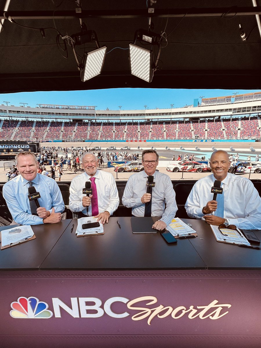 This team will take us on the air at 2 pm ET for pre-race coverage of today’s <a href="/NASCAR/">NASCAR</a> Championship on NBC and <a href="/peacock/">Peacock</a> from <a href="/phoenixraceway/">Phoenix Raceway</a> <a href="/NASCARonNBC/">NASCAR on NBC</a>