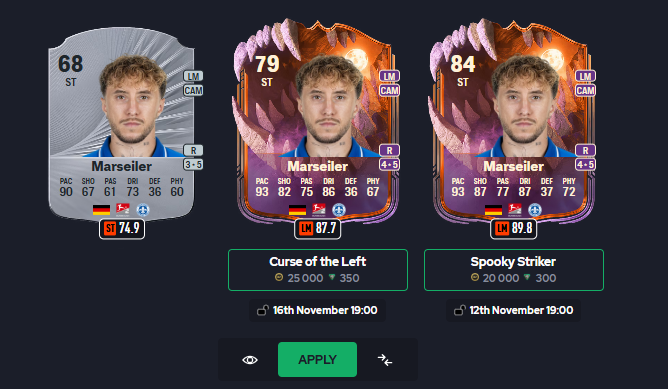 SMiGAC7's tweet photo. Bundesliga 2 strikes again! We got cold Brackelmann there and now this guy.
Follow me for more Bundes/German evos, as i'm going straight for them this season! https://t.co/8wrn845tBM