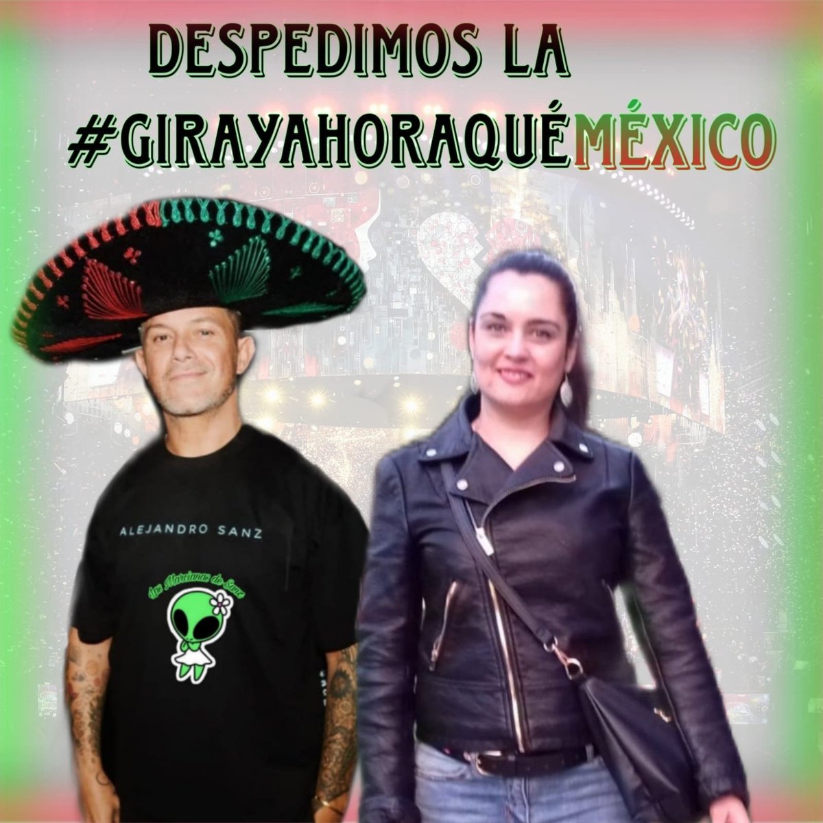 MarcianasDeSanz's tweet photo. ¡Hasta luego, México!🤗
#LasMarcianasDeSanz queremos despedir la gira de #AlejandroSanz junto a nuestros compañer@s 🇲🇽🙌🏻
Agradecer a todos por ser apoyo y energía en cada concierto y haber sido la voz de todos en esta experiencia inolvidable!🥹 
#LoNuestroEsDeOtroPlaneta 👽 https://t.co/K95zJ1fsa4