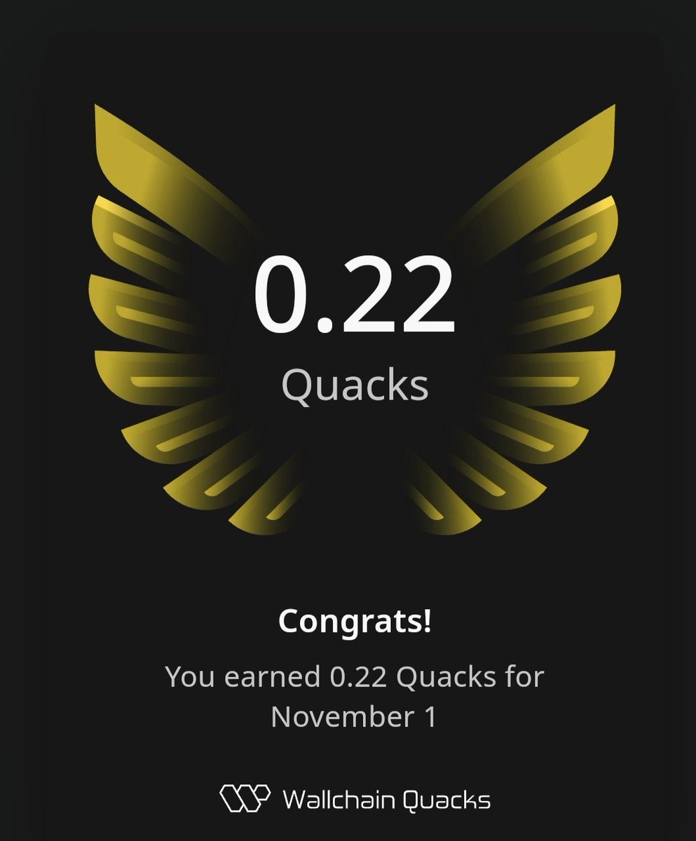 MrPk690's tweet photo. @wallchain #Quaks
Yesterday is Quacks Earned 0.22 Small Number, Big Signal.
Yesterday on @wallchain_xyz, my Quacks earned 0.22.
It might sound small, but here is the real deal
that earning came purely from Mindshare activity,
meaning just engaging, replying, quoting, and staying consistent.
When I first started, I used to think what is the point.
But now I can see, every small daily Quack
is turning into a steady passive earning.
This is not just a token it is proof of effort.
The more consistent you are, the more value you build on Wallchain.
So today, it is a new day, new grind Quack smartly, engage genuinely, and watch.
how your score and earnings both start growing
#Wallchain #Mindshare #Quacks #ElsaAI