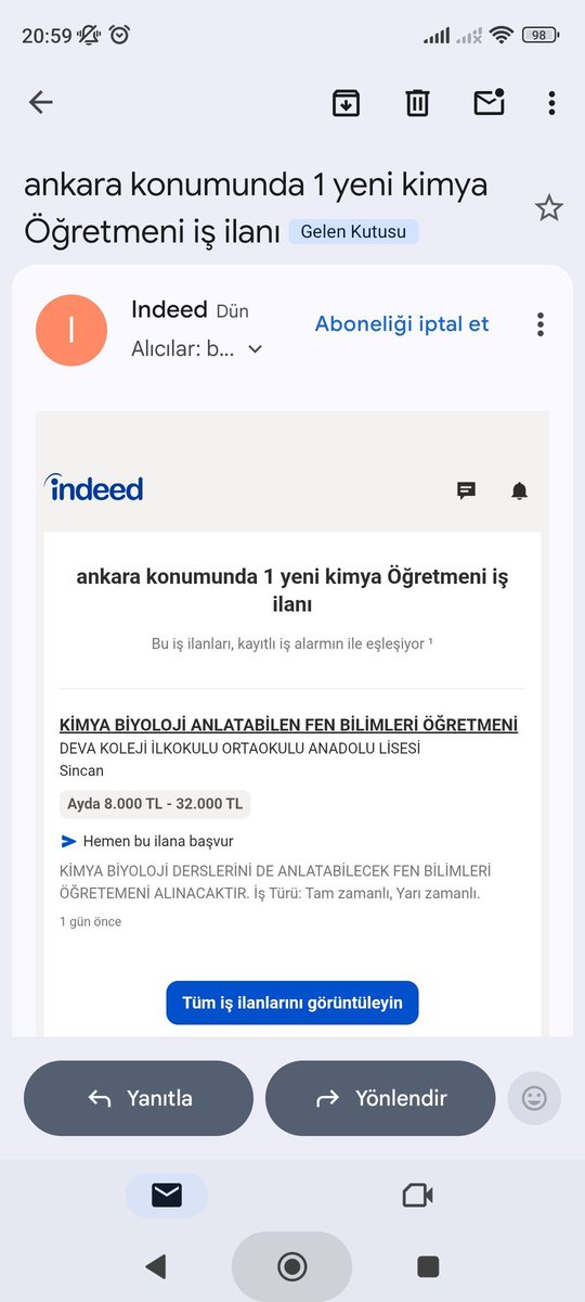 Öğretmen bir takipçimiz:

“Ankara'da yaşayan bir kimya öğretmeniyim. Bu sene işsizim. Özelde çalıştığım için iş bulamadım bu sene. Neyse konu bu değil. Neden issiz kaldığımın 5 sebebinden birini göndermek istiyorum.

Not: genellikle bir kimya yada biyoloji  öğretmeni fen bilgisi