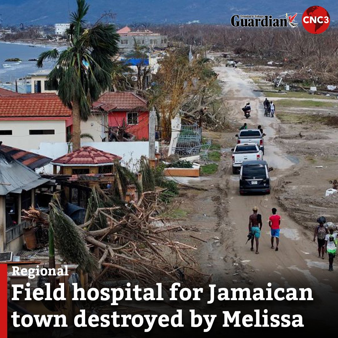 Health Minister Dr Christopher Tufton says a field hospital is scheduled to arrive within the next 24 hours for deployment to the town of Black River in the southern parish of St. Elizabeth.

Read more:
cnc3.co.tt/field-hospital…