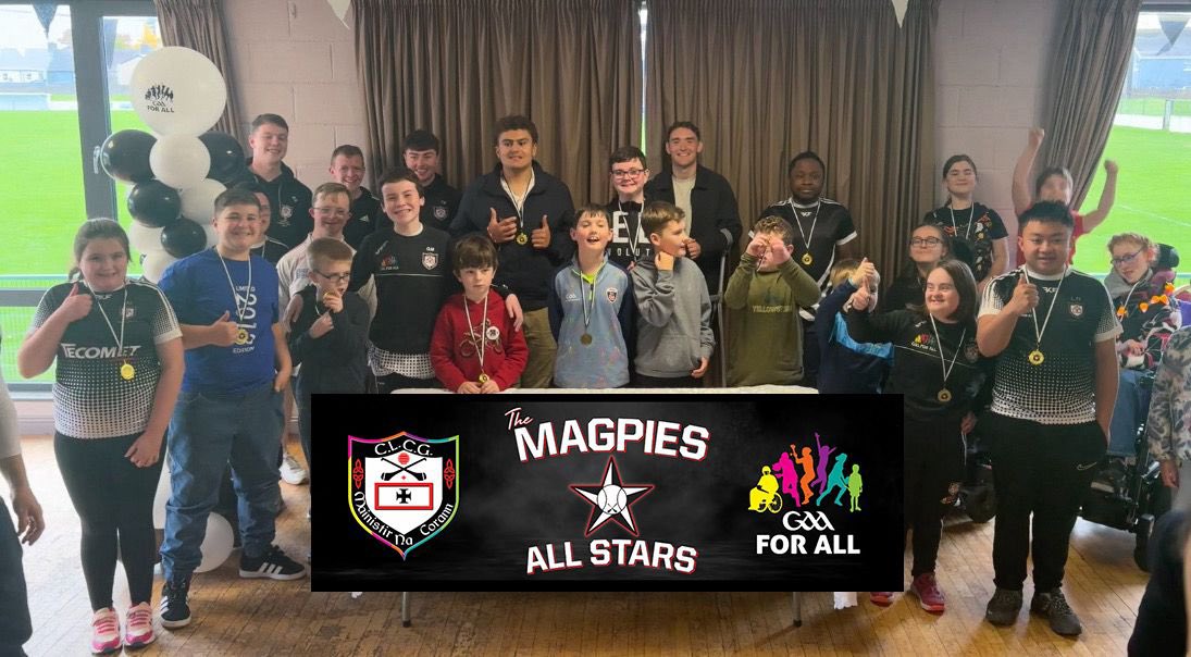 MidletonGaa's tweet image. Congratulations to our wonderful Magpies All Stars who celebrated the end of their season today. Many thanks to the senior hurlers Bríon, Eoin and Aaron for coming to give out their medals.