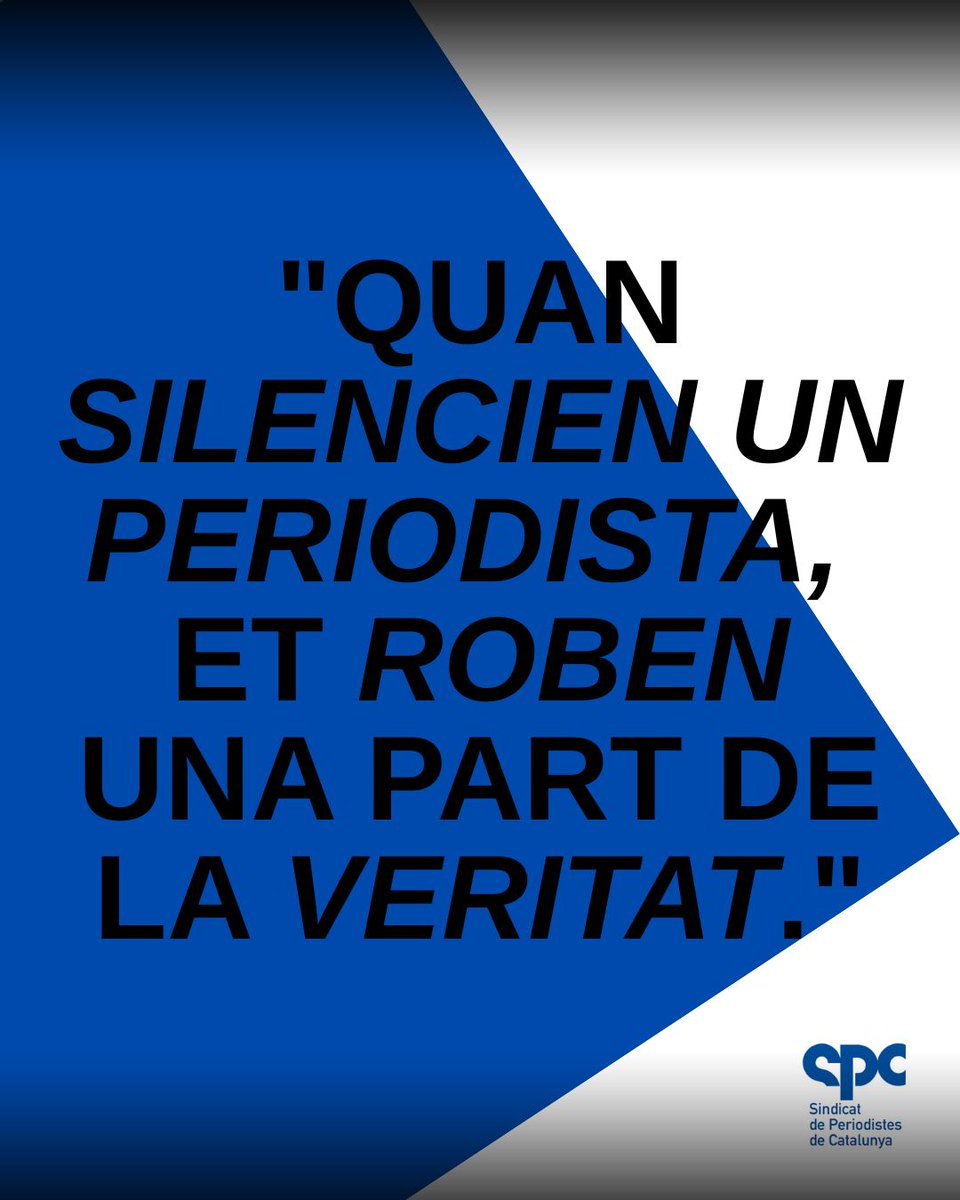 Cada any desenes de periodistes són assassinats o empresonats per fer la seva feina. A Gaza, Mèxic, l'Índia... arrisquen la vida perquè tu puguis estar informat. Protegir-los és protegir el teu dret a la veritat.