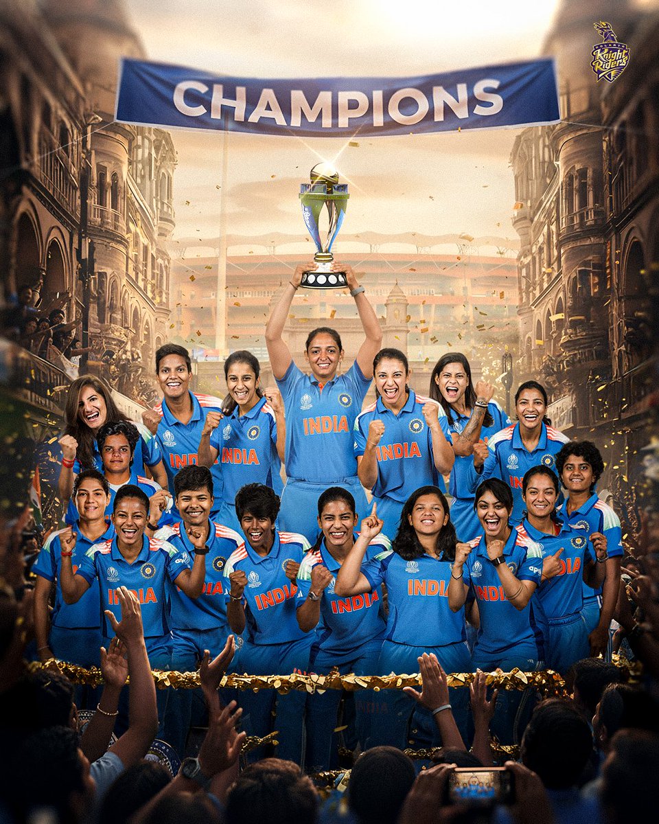 KKRiders's tweet image. Tears. Triumph. History. 💙 India are WORLD CHAMPIONS for the very first time! 🇮🇳🏆