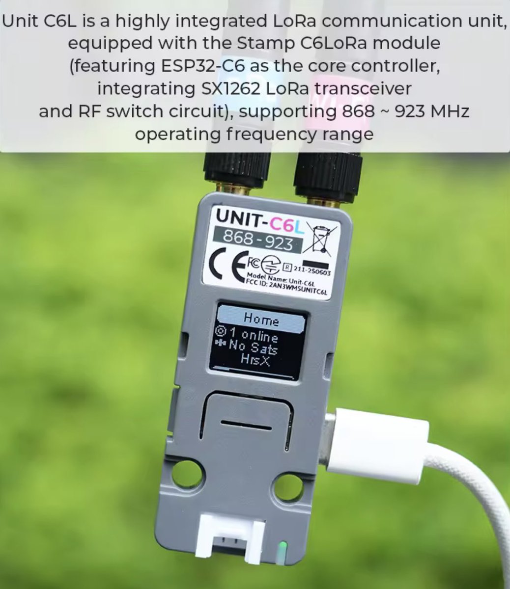 jm3lgf's tweet image. - Meshtastic使用チュートリアル -
Unit C6L を使った Meshtastic の利用方法
docs.m5stack.com/ja/guide/lora/…
#Meshtastic #M5Stack