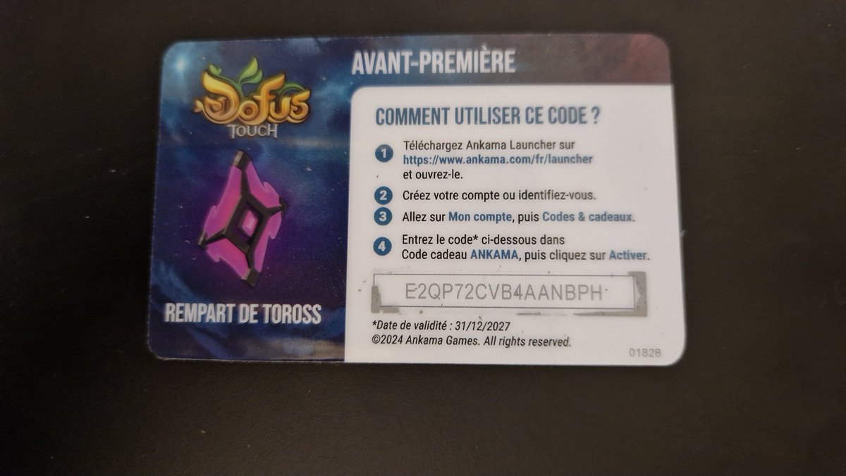On a retrouvé une carte perdue. Premier arrivé, premier servi !