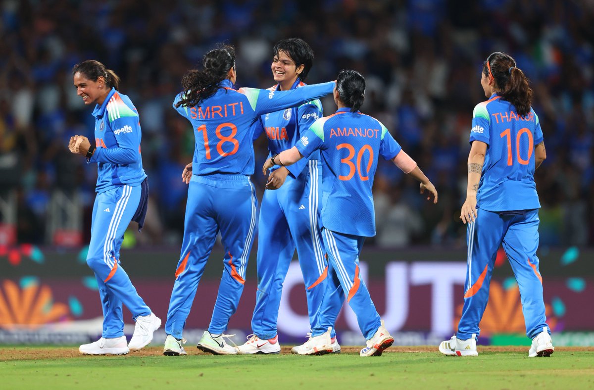 India Women have won the ICC Women’s World Cup! 🏆
Congratulations to all the players! 🇮🇳 <a href="/BCCIWomen/">BCCI Women</a>

#INDWvsSAW #TeamIndia #CWC25 #INDvSA #Final