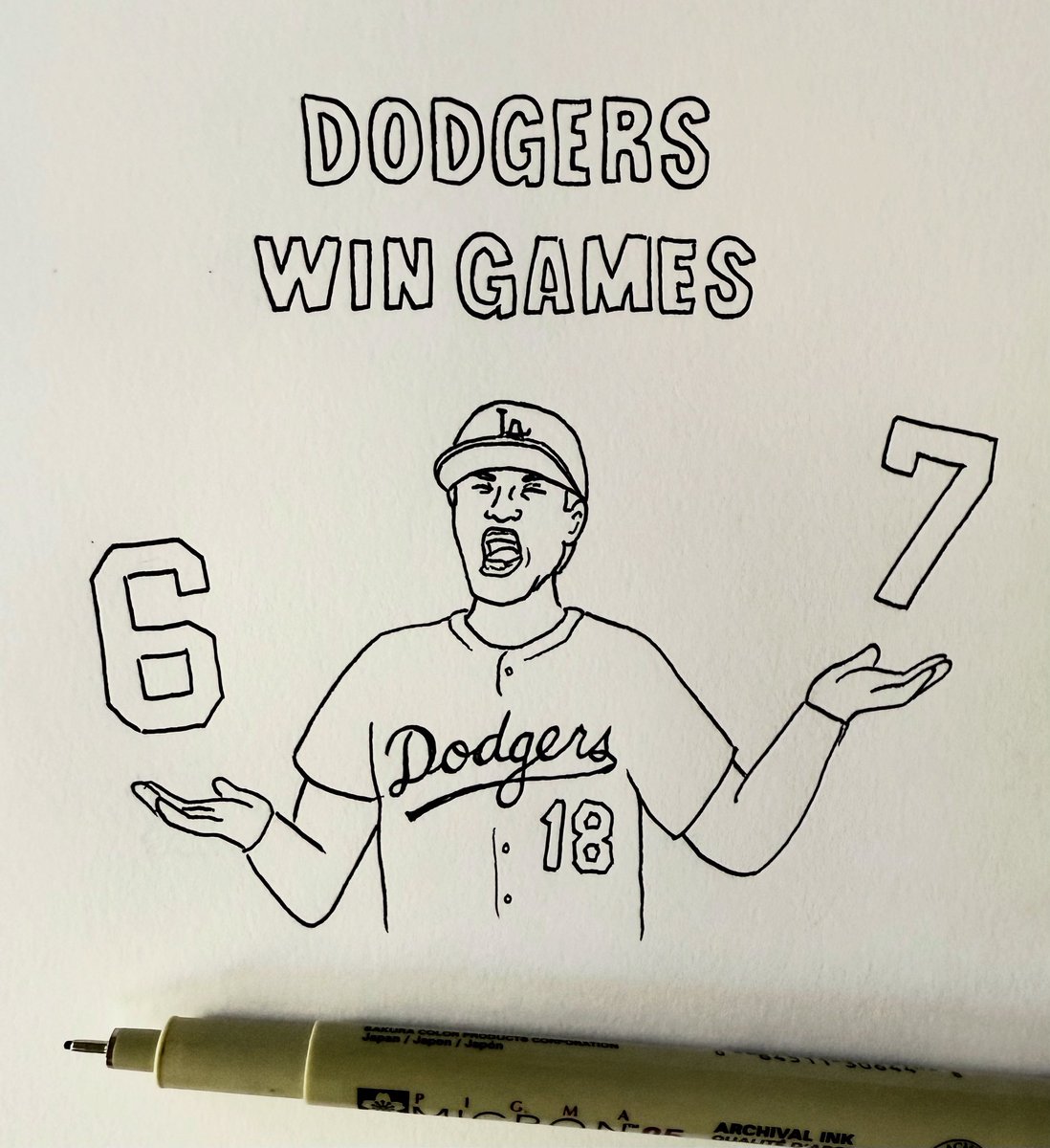 artbychakim's tweet photo. #Dodgers #WorldChampions https://t.co/apfQ8UPnQY