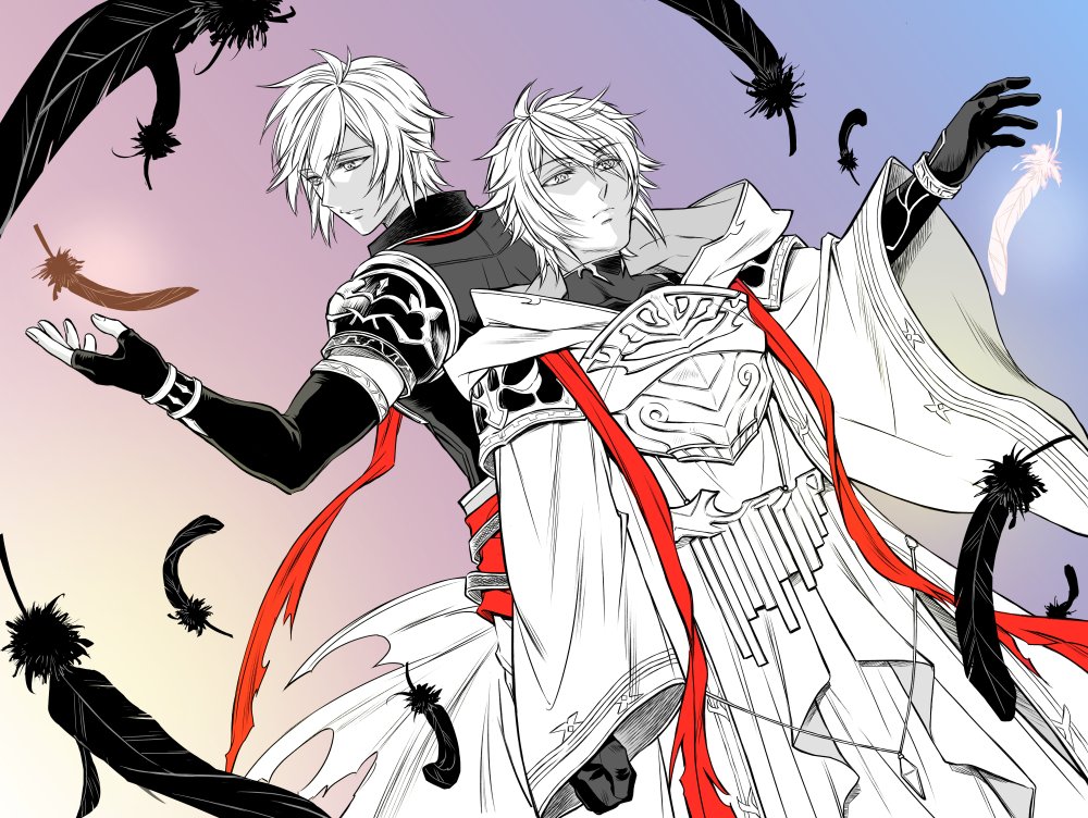 yukiusagi403's tweet image. ファーさんとルシフェル様。メインストーリー2部どうなってしまうの？期待と不安がいっぱいです。