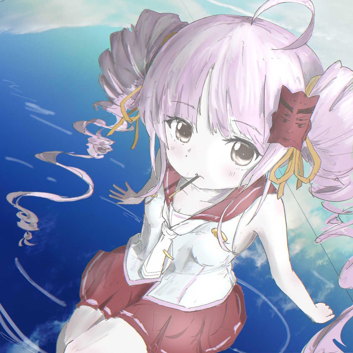 #ついなちゃん 
#絵ついなちゃん 
初めて描きました
ドゥルルが楽しい…